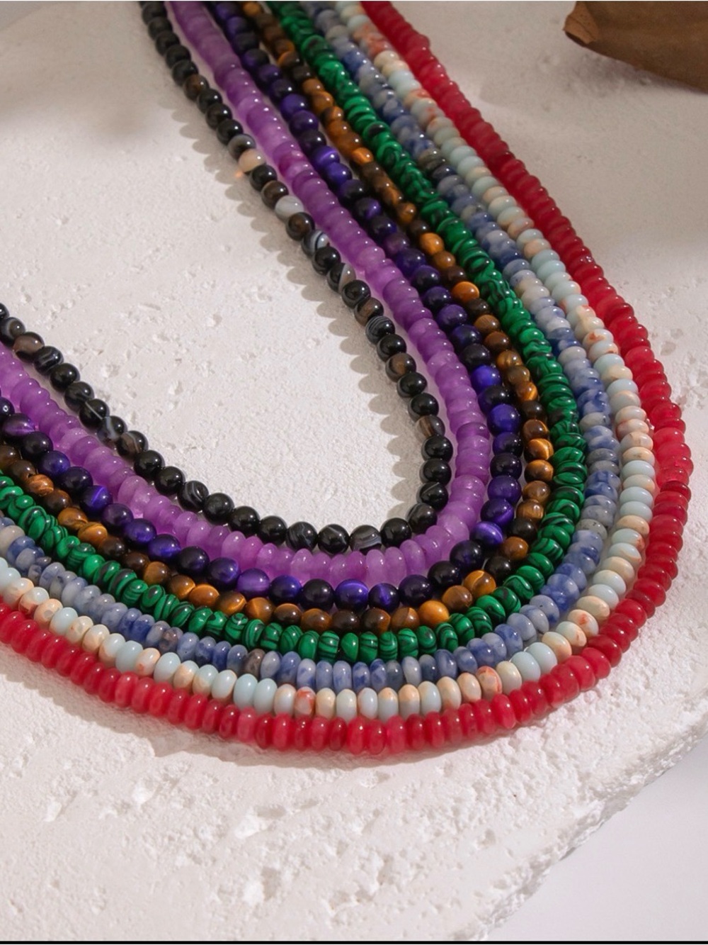 Natural Stones Beaded Chocker